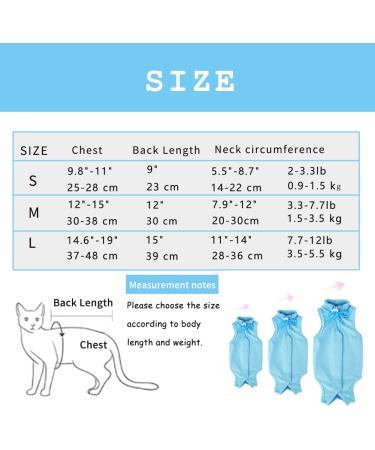 Easy Joy Recovery Suit for Cats - Postoperative Litter Clothing for Abdominal Wounds | E-Collar Alternative | Soft Indoor Pet Apparel (M Blue) - Buy Online on SooperMarket.com