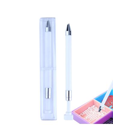 Nail Art Drill | Precision Dotting for Nails Art - Rhinestone Art Portable Dotting Nail Too for Home Travel Business Trip Apartment White