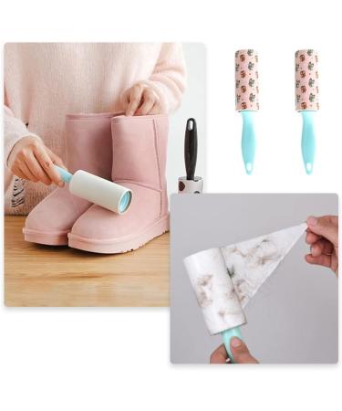 baixikly Lint Rollers Clothes Roller Sticky 2 Rollers 4 Refills Lint Removers Dog Cat Lint Remover Brushes Manual Lint Rollers for Pets Clothes Hair - Buy Online on SooperMarket.com