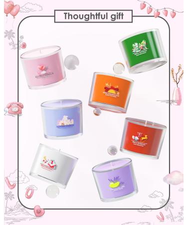 Fragrance Candles Gift Set for Women & Men - 3 Anxiety Relief Glass Candles | Christmas Gifts - Pink Season Collection 450g - Buy Online on SooperMarket.com