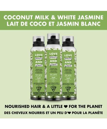 Love Beauty Planet Coconut Milk White Jasmine Hair Spray Soft Hold Shine 6.8 oz - Buy Online on SooperMarket.com