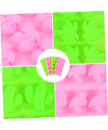 Zerodeko 4pcs Silicone Chocolate Mold Silicone Molds Plant Tray Trays DIY Baking Molds Cactus Baking Supplies - Buy Online on SooperMarket.com