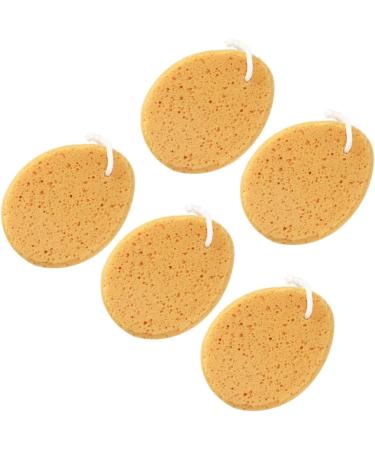 Angoily 5pcs Loofah Sponge Set - Natural Exfoliating Bath Sponges for Men | Shower & Body Care - Buy Online on SooperMarket.com