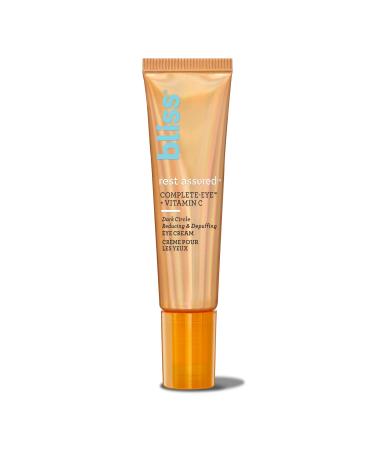 Bliss Rest Assured ™ Eye Cream | Dark Circle Reducing & Depuffing Eye Cream | With Vitamin C & Caffeine | Clean | Cruelty-Free | Vegan | 0.5 oz