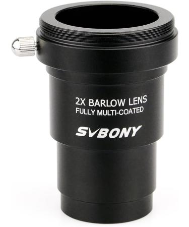SVBONY 2X 1.25 Metal Barlow Lens with M42x0.75 Camera Connect Interface - Telescope Accessory for Astrophotography - Buy Online on SooperMarket.com