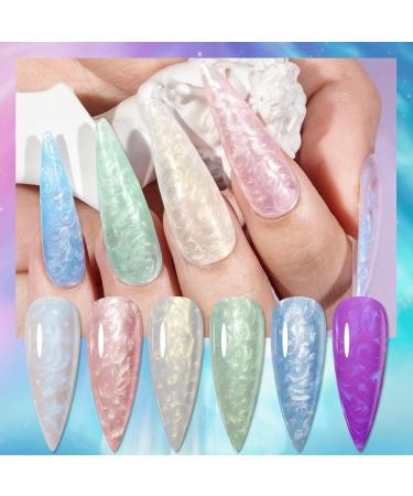 MIZHSE Glitter Gel Nail Polish Kit - 6 Shimmering Colors with Nail Pen - 7ml*6 - Soak Off UV LED Lamp Included - Buy Online on SooperMarket.com