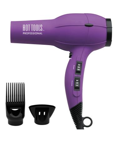 Hot Tools Pro Artist 1875W Turbo Ionic Dryer | Smooth  Frizz Free Blowouts (Purple)
