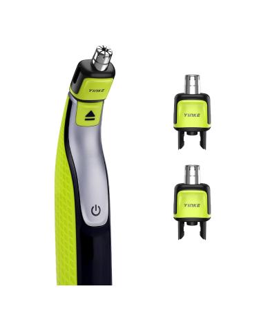 Yinke Nose Hair Trimmer Replacement Heads Compatible with One Blade & OneBlade pro Shaver, Waterproof Dual Edge Blades for Easy Cleaning (2 Pcs)