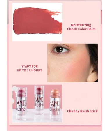 GL-Turelifes Blush Stick | Cream Highlighter & Trimming Rouge Pen (04) | Moisturizing Cheek Makeup for Glow and Mood Boosting - Buy Online on SooperMarket.com