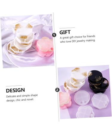 STOBOK 3pcs Box Jewelry Box Silicone Mold Candle Holders Candle Supplies Die Making Mold Ring Box To Rotate White 10.8X10.2X2.6CM - Buy Online on SooperMarket.com