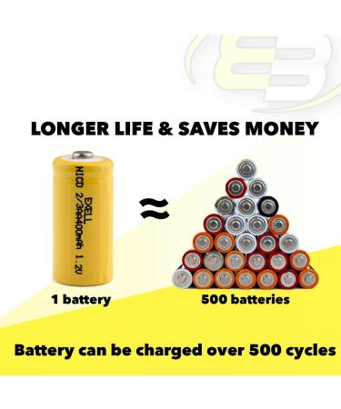 Buy 1.2V NiCD Rechargeable 2/3 AA 400mAh Button-Top Battery - Perfect for Dust Busters Data Loggers RC Devices & Tools | International Shipping Available - Buy Online on SooperMarket.com