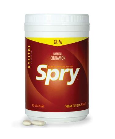 Xlear Spry Chewing Gum Natural Cinnamon Sugar Free 550 Count (660 g)
