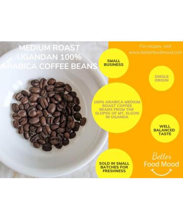 Ugandan Medium Roast Arabica Coffee Beans 100g | Single Origin Mt. Elgon 100% Arabica Coffee Beans Sourced from Small Scale Farmers | Better Food Mood - Buy Online on SooperMarket.com