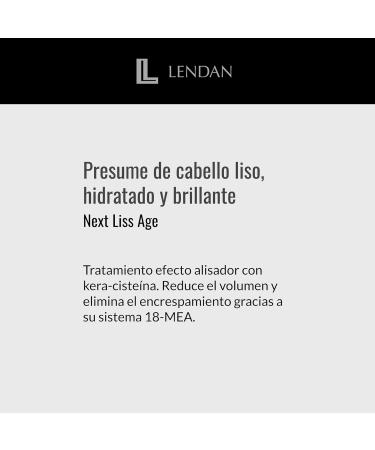 LENDAN - Perfect Straight Spray - Next Liss Age - 200 ml - Heat Protector for Hair - Keeps Hair Straight for Up to 10 Weeks - Seals Cuticles - Anti-Frizz - Paraben-Free - Buy Online on SooperMarket.com