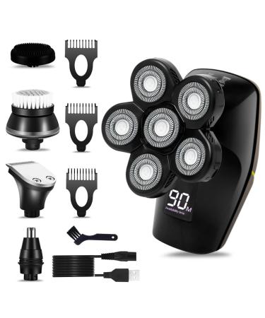 Electric Razor for Men Head Shavers for Bald Men 5 in 1 Electric Razor for Men Multifunctional Bald Head Shaver Cordless Grooming Kit Set