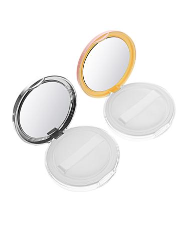 Beavorty 2pcs Powder Box Empty Box Loose Powder Compact Case Flour Containers Cushion Puff Bottle As
