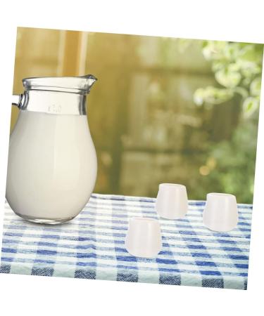 Zerodeko Espresso Frothing Pitcher Ceramic Milk Creamer Dispenser 4pcs Ceramic Milk Cup White Simple Creamer Ceramics Coffee Creamer Pitcher Italian Espresso Cups 4.5X4X5CM White - Buy Online on SooperMarket.com
