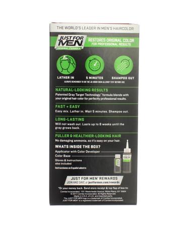 JUST FOR MEN Hair Color Medium Brown 35 - Long-Lasting Grey Coverage for Men | International Shipping Available - Buy Online on SooperMarket.com