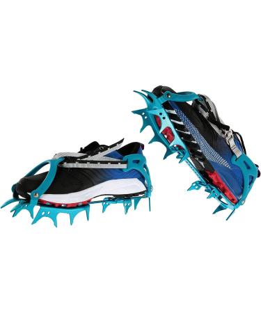 Blue BRS-S3 Ultralight 14 Teeth Aluminium Crampons for Ice Climbing - Buy Online on SooperMarket.com