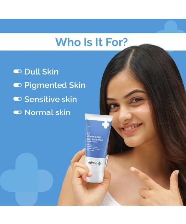 2% Vitamin C Gel Daily Face Wash | Vitamin C Rosehip & Orange Peel Extract | All Skin Types | 80ml - International Shipping Available - Buy Online on SooperMarket.com