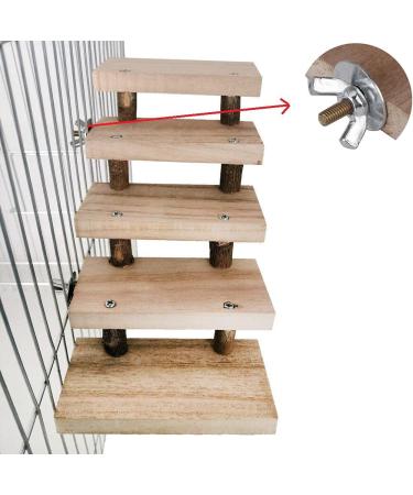NganSuRong Wooden Hamster Parrot Bird Cage Toy | 5-Layer Climbing Swing & Training Tool - Buy Online on SooperMarket.com