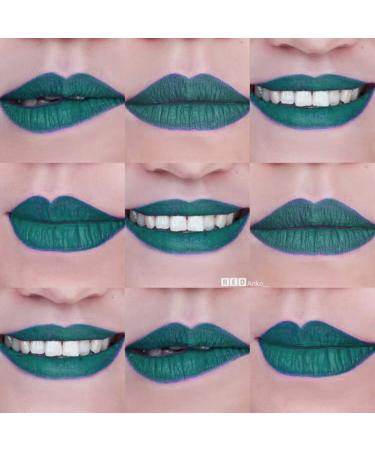 GL-Turelifes Halloween Matte Liquid Lipstick - Long Lasting Non-Stick Green Lip Gloss for Masquerade & Cosplay Makeup - Buy Online on SooperMarket.com