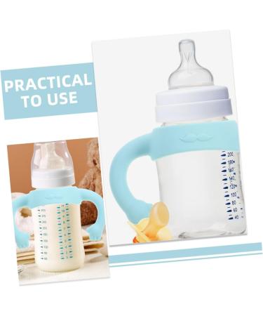 Vaguelly 2pcs Bottle Handle Milk Bottle Grips Silicone Bottle Grip Bottle Grip Milk Bottle Accessories Bottle Grip Bottle Grip Child Feeding Bottle Silica Gel Feeder 14.00X5.00X5.00CM Sky-blue - Buy Online on SooperMarket.com