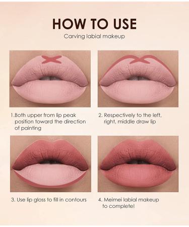 SUMEITANG 12Pcs Lip Liner and Lipstick Makeup Set: 6 Matte Nude Liquid Lipstick and Matching Lipliner Pencil Bundle - Waterproof, Long Lasting Lipgloss for Girls & Women - Lips Makeup Gift Set - Buy Online on SooperMarket.com