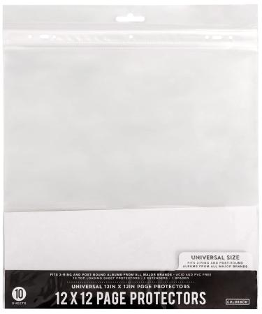 Colorbok Page Protectors (10 Pack) 12 by 12 White