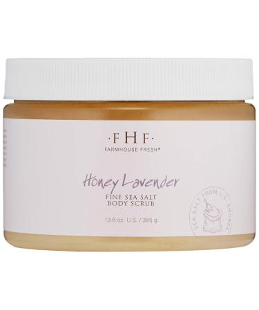 Farmhouse Fresh Honey-Lavender Fine Grain Salt Scrub 13.6 oz - Exfoliating Body Scrub for Soft Glowing Skin - Shop Internationally - Buy Online on SooperMarket.com