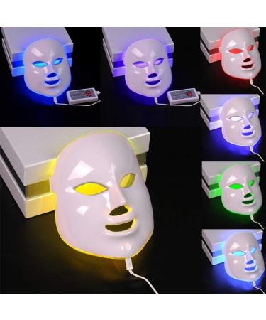 7 Color LED Light Therapy Mask - FEITA Photon Light Skin Rejuvenation Therapy Facial Skin Care Mask - Anti Aging - Reduce Wrinkles - Face Care Treatment - Buy Online on SooperMarket.com