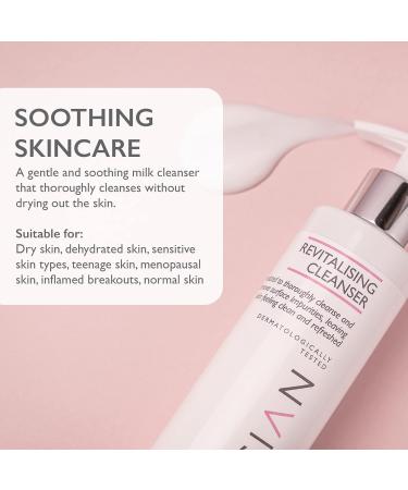 SKINICIAN Revitalising Cleanser - Daily Makeup Remover - Lightweight Face Cleanser - Gentle Cleanser with Tea Tree Extract - Soothing Cleansing Gel for All Skin Types - Vegan & Cruelty Free (200ml) - Buy Online on SooperMarket.com