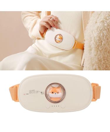 Heated Uterus Belt for Menstruation | 4-Level High Frequency Vibration Waist Belt for Women - Comfort & Relief (White) - Buy Online on SooperMarket.com