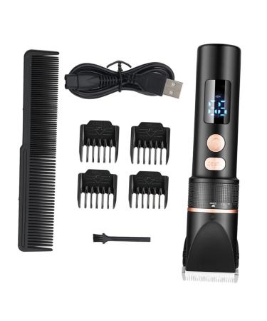 Mikinona Electric Shaver 1 Set Kit Barber Tool Grooming Trimmer Clipper Hairdressing Display Shaver Cordless Haircut T Cutting Electric Salon Guide for LCD Beard Kits Professional of Men Mens Razors