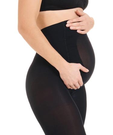 Herzmutter Maternity Tights 80DEN - Opaque Matt Black - Comfortable & Stylish Maternity Leggings - Buy Single or Set of 2 - Buy Online on SooperMarket.com