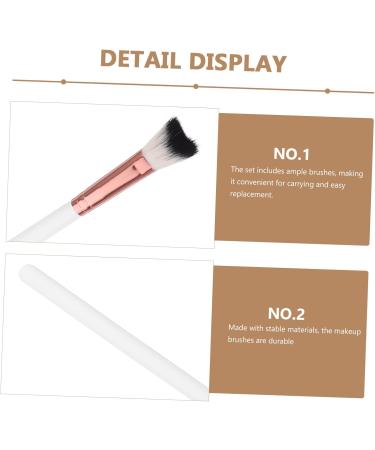 Baluue 3pcs Fish Tail Brush Nose Contour Brushes Highlighter Brush Makeup Brushes Makeup Tool Wooden Handle - Buy Online on SooperMarket.com