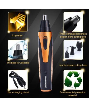 Buy 4-in-1 USB Rechargeable Nose Hair Trimmer | Men's Facial Hair Shaver & Groomer - Buy Online on SooperMarket.com