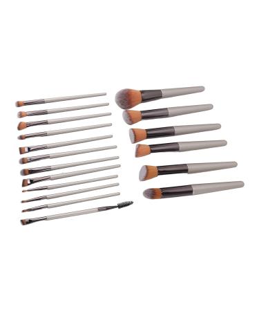Premium 18-Piece Makeup Brush Set - Soft Powder Cosmetic Applicators for Eyeshadow Blush & Eyelashes | International Shipping Available - Buy Online on SooperMarket.com