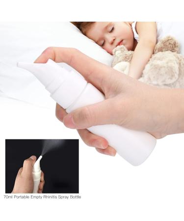 70ml Rhinitis Relief Spray Bottle for Children & Adults - Refillable Nasal Care Atomizer for Allergy Relief and Saline Mist - Pump Sprayer Container - Buy Online on SooperMarket.com