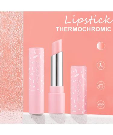 3Pcs Color Changing Lipstick Set All-Day Moisturizing Lip Care - Pink Nude Tinted Lip Balm Tube for Girls and Women - Makeup Gift Set - Buy Online on SooperMarket.com