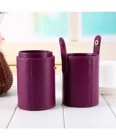 Zetiling Portable Travel Makeup Brush Holder Case - Lightweight PU Leather Compact & Easy to Carry for Makeup and Nail Brushes - Buy Online on SooperMarket.com