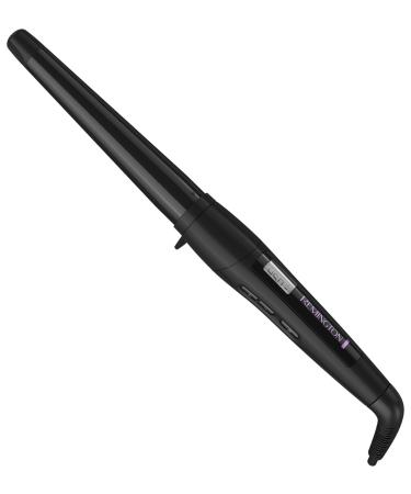 Remington CI63W1NA Professional Style Slim Curling Wand Long Lasting Medium-sized Curls Black 2 Piece Set