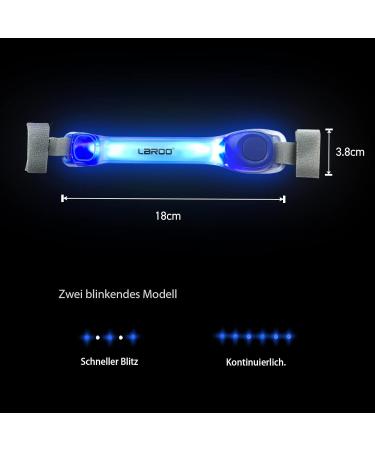 Laroo Safety LED Light Band for Dogs & Cats | Waterproof Easy-Fastening Blue Light for Collars & Dishes | Ideal for Outdoor Sports - Buy Online on SooperMarket.com