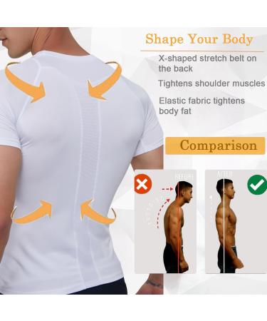 SMATSTYLE Men's Short Sleeve Compression Shirt - Breathable Quick-Drying Sports T-Shirt for Training & Running - Buy Online on SooperMarket.com