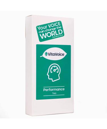 VitaVoice Performance Tea for Throat & Voice Care | Green Mate with Lemongrass Spearmint Ginseng Gingko and Nettle | 15 Luxury Tea Bags