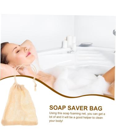 Baluue 6pcs Soap Bag Toilet Soap Pouch Exfoliating Soap Pocket Bar Soap Pouch Soap Storage Bag Beige Sisal - Buy Online on SooperMarket.com