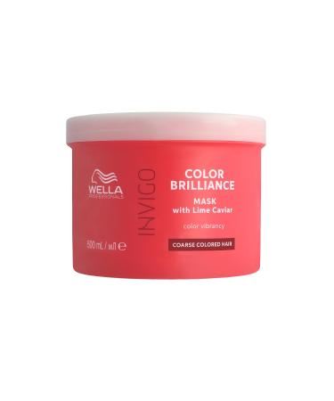 Wella Professionals Invigo Color Brilliance Mask Coarse - Professional hair mask for thick colored hair - color -protecting hair treatment with vitamin E and antioxidants - 500 ml hair mask 500ml