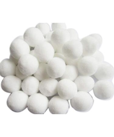 YYCRAFT Craft Pom Pom Balls 1.5 Inch Pom Poms White 50pcs (Pom Size:1.5)