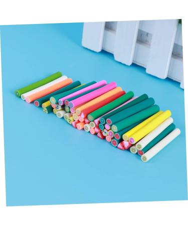 Healeved 50pcs Diy Nail Art Braiding Toy Stickers Homemade Canes 3d Nail Sticker Canes Sticks Nail Art Tips Decoration Diy Manicure Supplies Nail Decor Scrapbooking Accessories Polymer Clay - Buy Online on SooperMarket.com