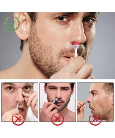 Gtiwung 100 Piece Nasal Hair Wax Applicator - Dual Use Waxing Sticks for Nostril Cleaning & Hair Removal - Buy Online on SooperMarket.com
